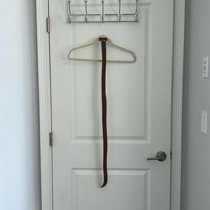 Brown Belt with Silver Buckle